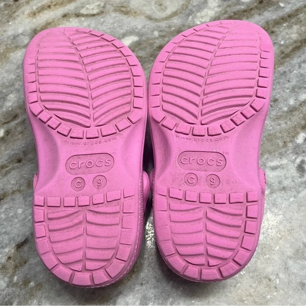 Crocs Kids Pink Clogs Toddlers C9
